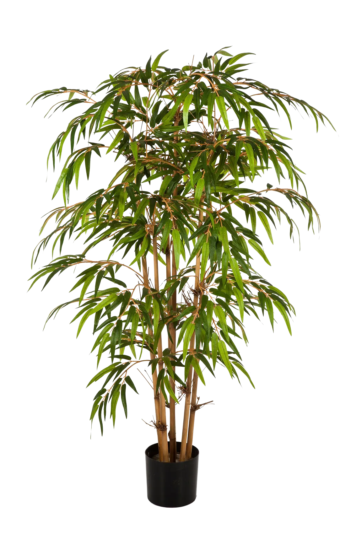 HOMCOM Pianta artificiale in bambù con vaso 90 cm bambù artificiale con 504 foglie realistiche decorazione per soggiorno casa interna 15 x 90 cm verde