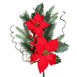 Künstlicher Poinsettia Zweig - Wasar | 49 cm