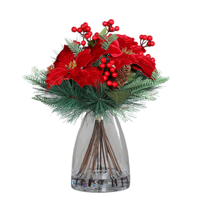 Künstliches Poinsettia-Weihnachtsarrangement - Talia | 43 cm