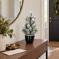 Künstlicher Tannenbaum mit Schnee – Simeon | 31 cm