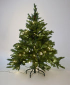 Albero di Natale artificiale - David | 120 cm, con luci LED