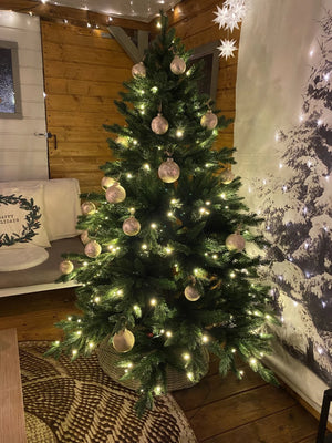 Albero di Natale artificiale - David | 150 cm, con luci LED