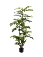 Künstliche Phoenix Palme - Kira, 180 cm, Kunstbaum von aplanta, im schwarzen Topf, in Natur, für drinnen