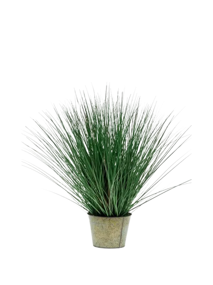 Künstliches Gras - Irene, 80 cm, Kunstpflanze von aplanta, in Grün, für drinnen