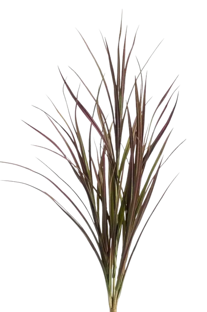 Künstliches Gras - Merle, 90 cm, Kunstpflanze von aplanta, UV-beständig, in Rot, für draußen