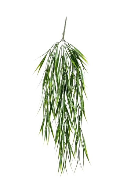 Künstliches Hänge-Gras - Luise, 80 cm, Kunstpflanze von aplanta, UV-beständig, Steckpflanze, in Grün, für draußen
