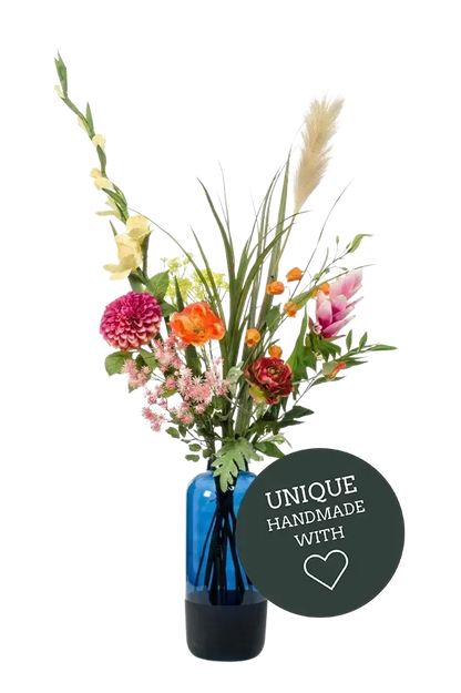 Künstlicher XL Blumenstrauß - Abbi, 110 cm, Kunstblume von aplanta, handgebunden, in Natur, für drinnen