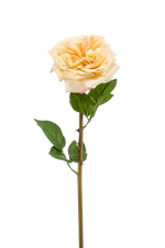 Künstliche Rose - Minerva, 60 cm, Kunstblume von aplanta, Steckpflanze, in Gelb, für drinnen