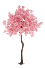 Künstlicher Kirschbaum - Elia, 270 cm, Kunstbaum von aplanta, in Pink, für drinnen