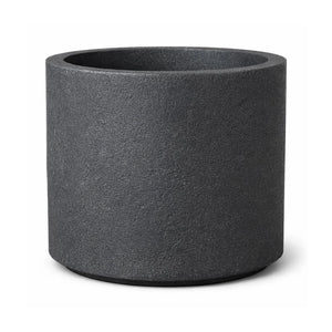 Pflanzkübel LUZERN Granit Schwarz | 39x33 cm