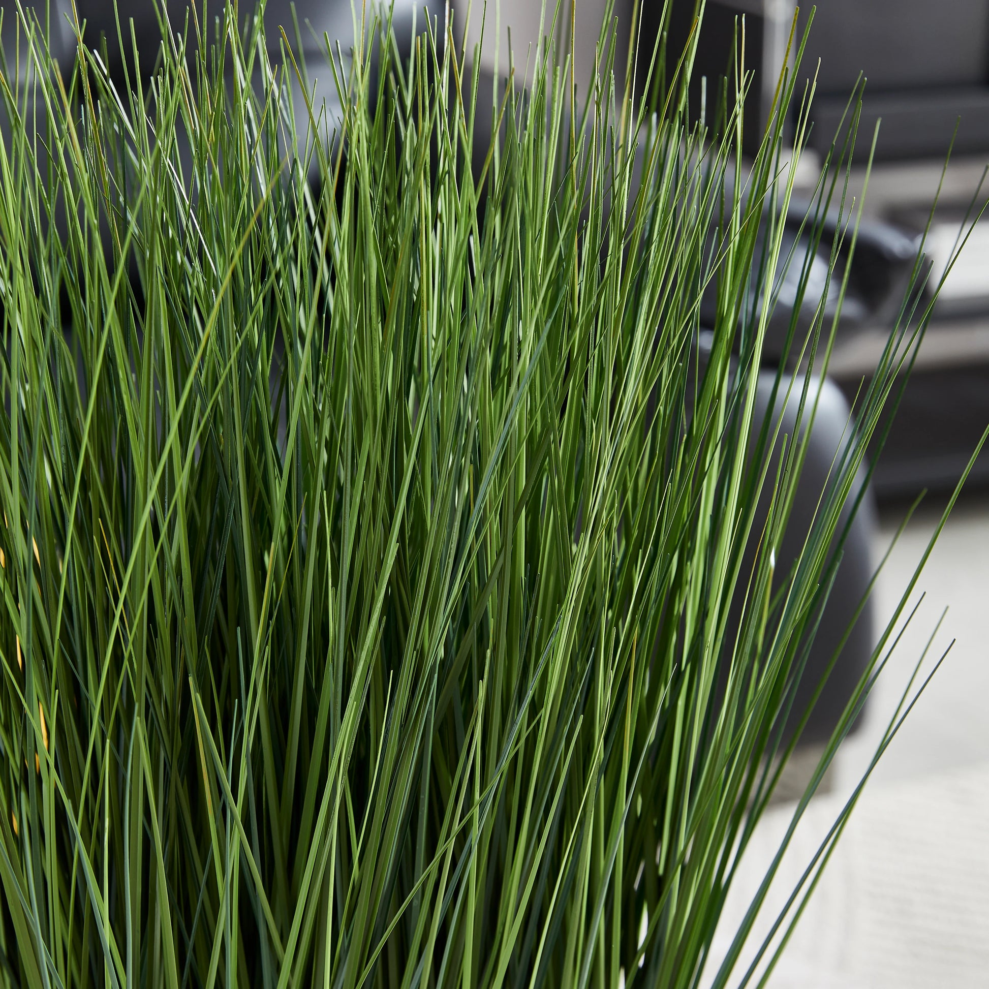 Künstliches Gras - Cassiel, 46 cm, Kunstpflanze von aplanta, in Grün, für drinnen
