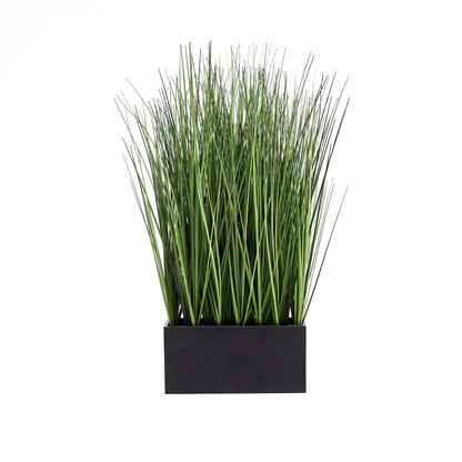 Künstliches Gras - Eleonore, 46 cm, Kunstpflanze von aplanta, in Grün, für drinnen
