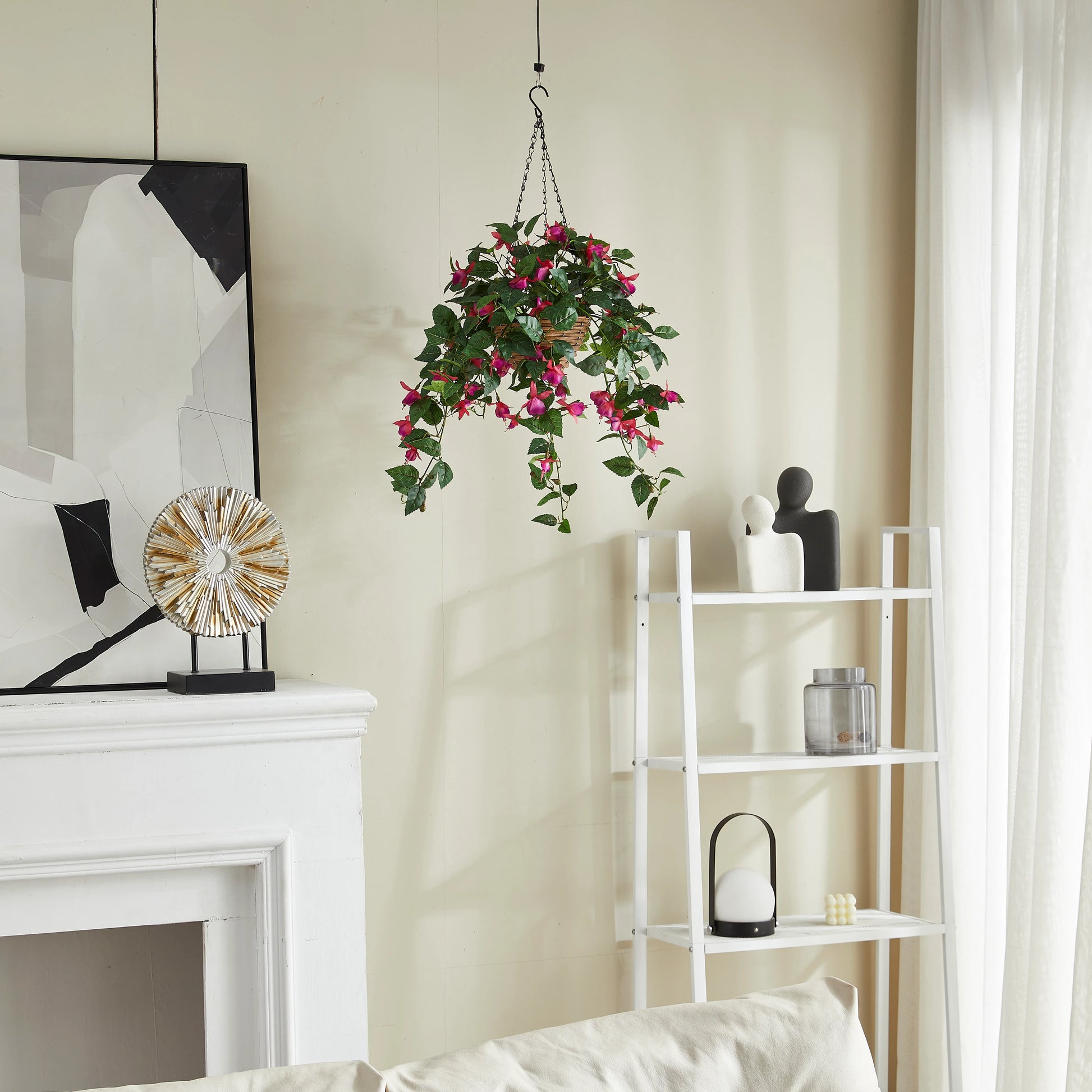 Künstliche Hänge-Fuchsie – Calanthia | 80 cm