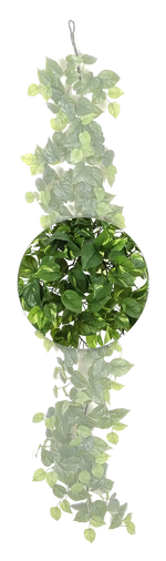 Künstliche Pothos Girlande - Beyza, 180 cm, Kunstpflanze von aplanta, Steckpflanze, in Natur, für drinnen