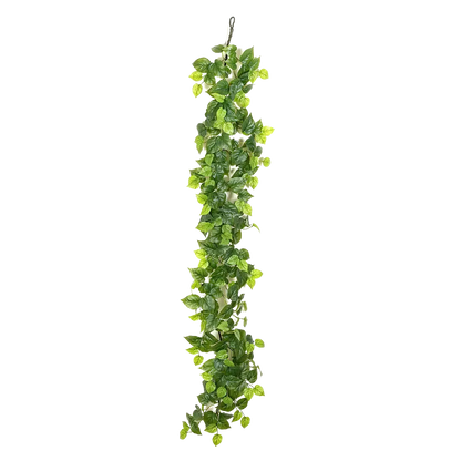 Künstliche Monstera Girlande - Beatrice, 180 cm, Kunstpflanze von aplanta, Steckpflanze, in Natur, für drinnen