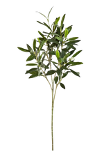 Künstlicher Olivenbaum-Zweig - Gero, 50 cm, Kunstpflanze von aplanta, Steckpflanze, in Natur, für drinnen