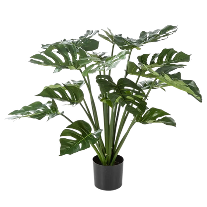 Künstliche Monstera - Thilo, 98 cm, Kunstpflanze von aplanta, in Natur, für drinnen