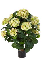 Künstliche Hortensie - Noah, 62 cm, Kunstpflanze von aplanta, für drinnen