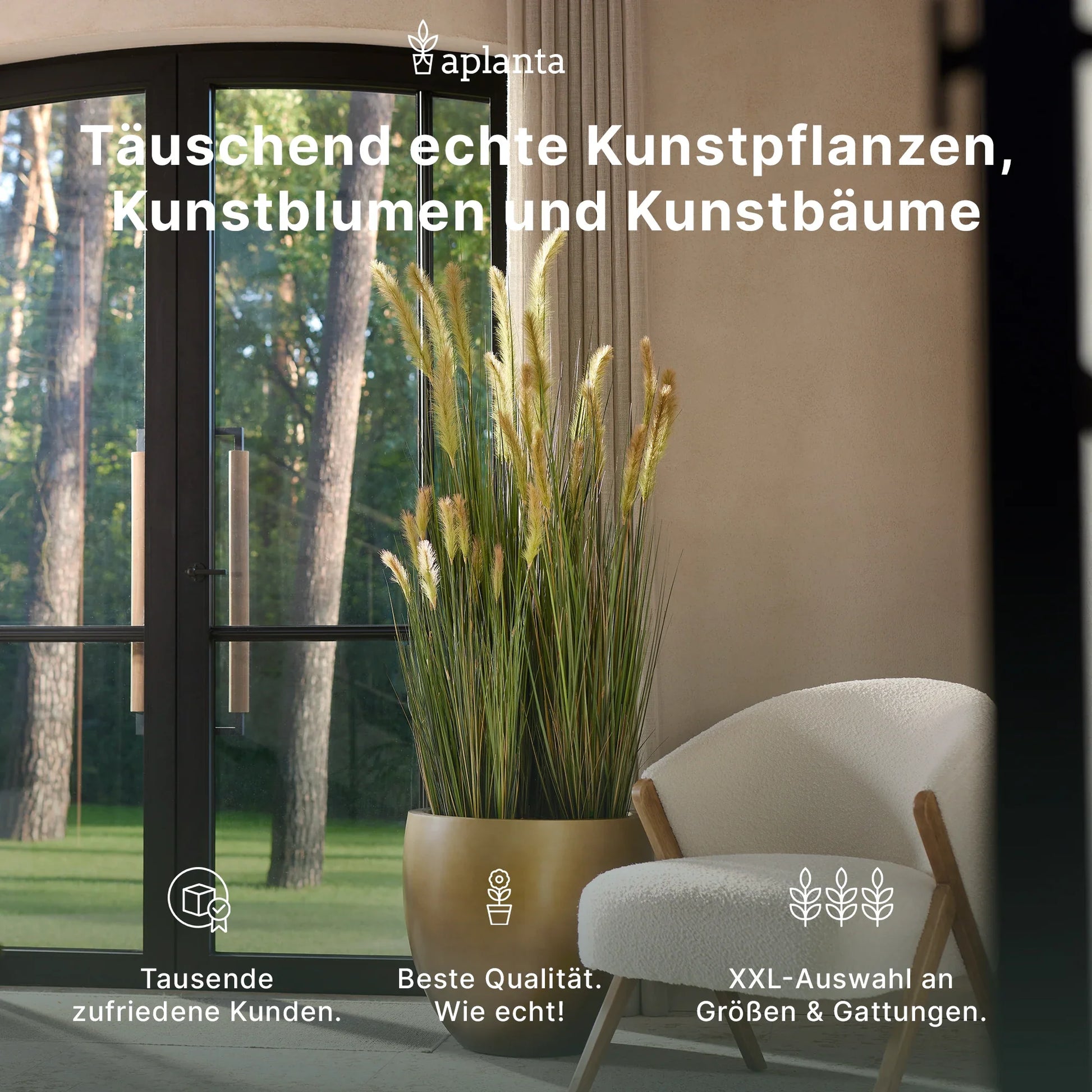 Palma Areca artificiale - Isaiah | 270 cm