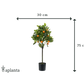 Künstlicher Orangenbaum - Julia | 75 cm