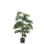 Künstliche Monstera - Sura, 120 cm, Kunstpflanze von aplanta, feuerhemmend, in Grün, für drinnen