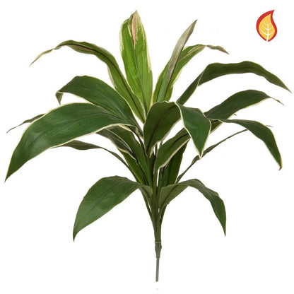 Künstliche Cordyline - Berta, 62 cm, Kunstpflanze von aplanta, feuerhemmend, B1-zertifiziert, in Gelb, für drinnen
