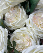 Bouquet di rose con 10 capolini - Athina | 45 cm