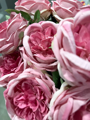 Bouquet di rose con 10 capolini - Artemis | 45 cm