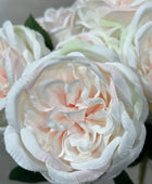 Bouquet di rose con 10 capolini - Artemisia | 45 cm