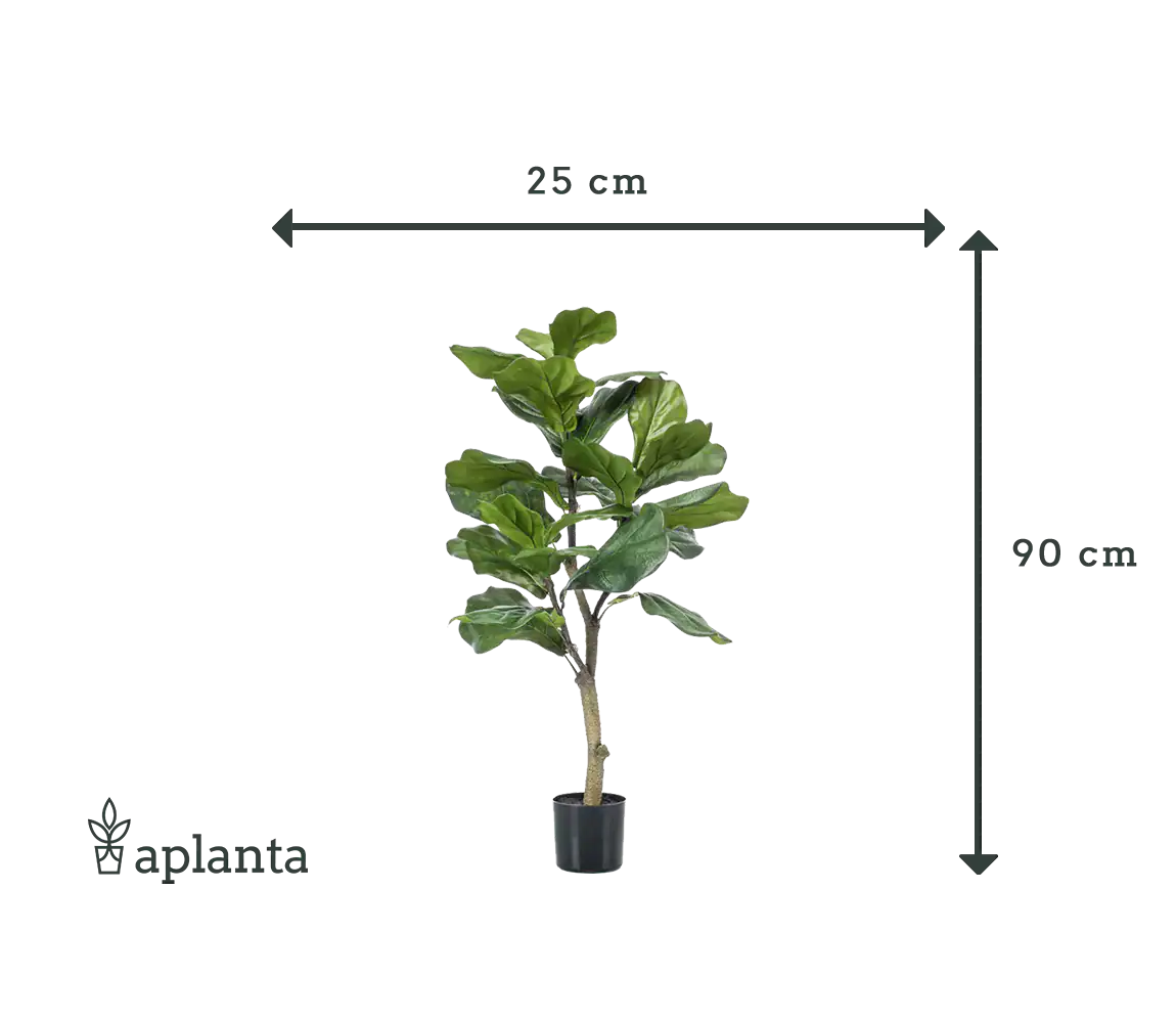Ficus Lyrata artificiale - Mona | 90 cm